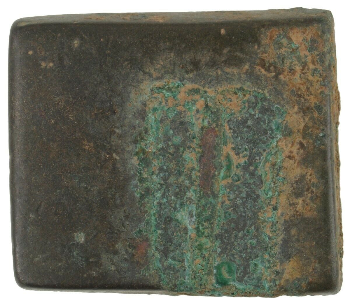 Antique Akan Brass Goldweight – Geometric Lost Wax Casting (1800s)