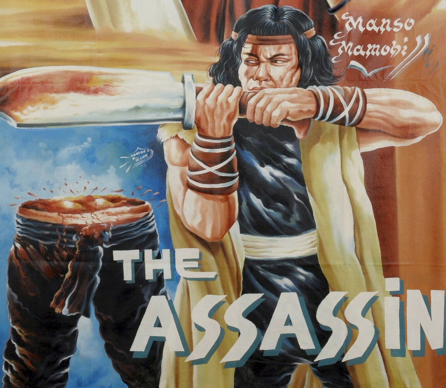 The Assassin Movie Poster - Unique Ghanaian Martial Arts Collectible - close-up