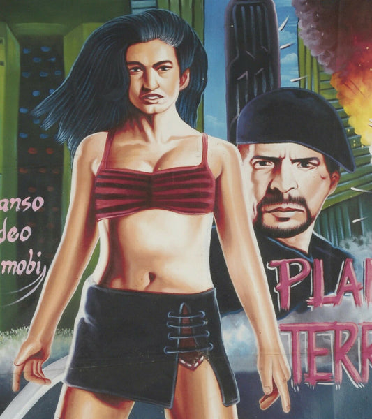 Planet Terror: Exclusive Hand-Painted Ghanaian Movie Poster - alternate view