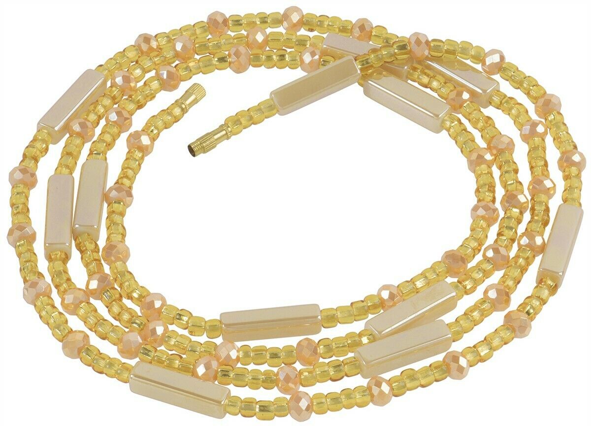 Waist Beads African Belly Chain Ghana Handmade Body Jewelry - close-up