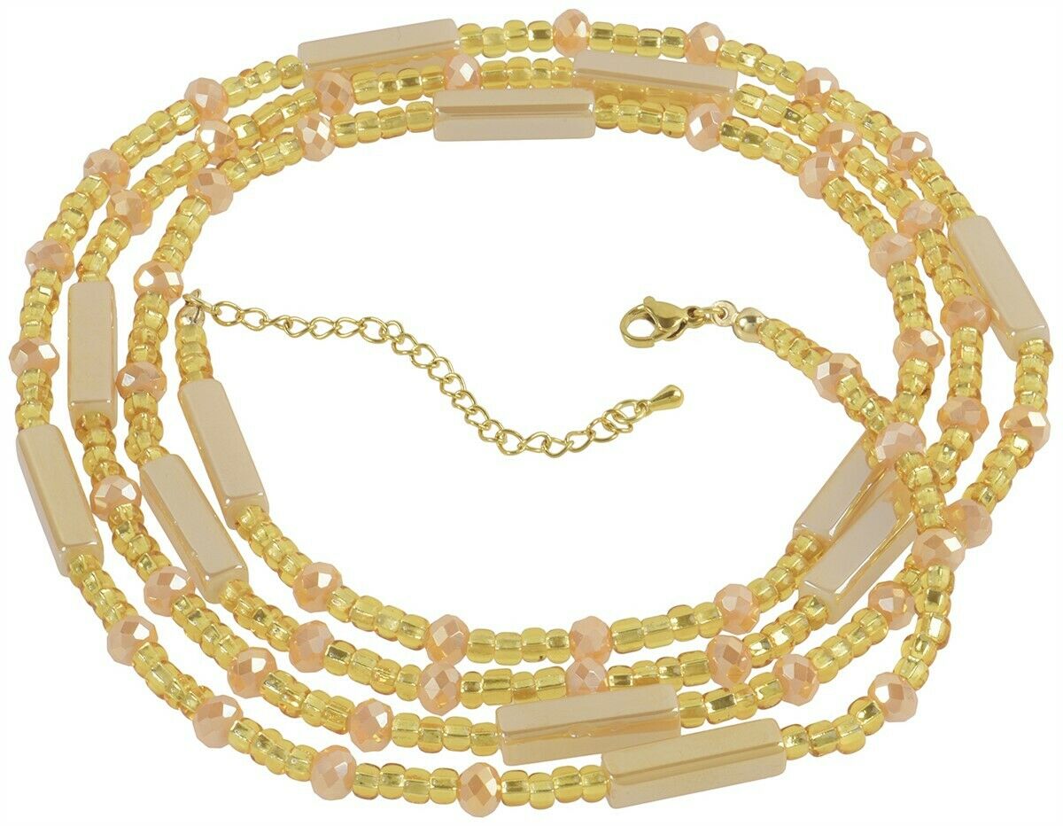 Waist Beads African Belly Chain Ghana Handmade Body Jewelry - zoomed-in detail