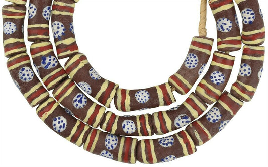 Fancy Powder Glass Beads: Authentic African Trade Beads From Ghana - alternate view