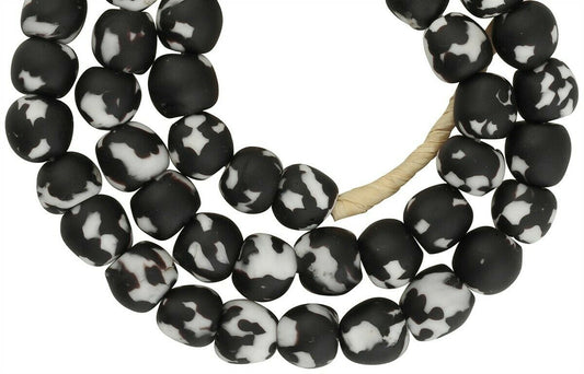 Handmade Ghana Glass Beads - Recycled Fused African Trade Beads - alternate view