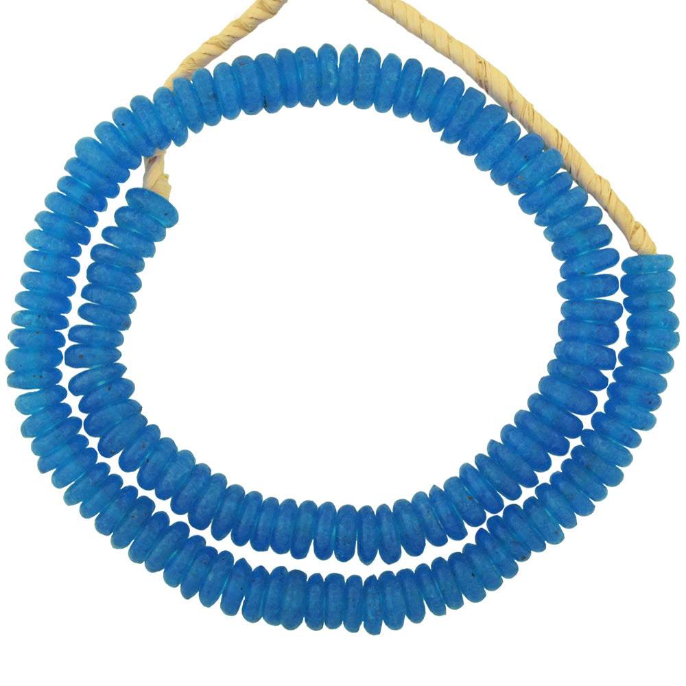 Authentic African Trade Beads - Recycled Glass Beads From Ghana - cropped detail