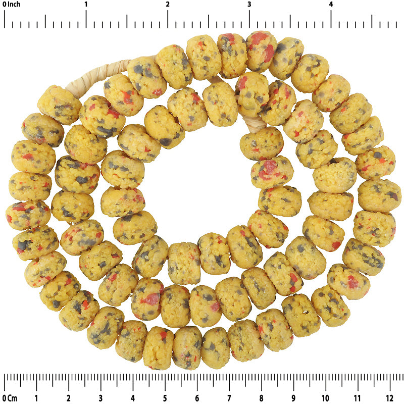 Beautiful Recycled Glass Beads From Ghana West Africa - close-up