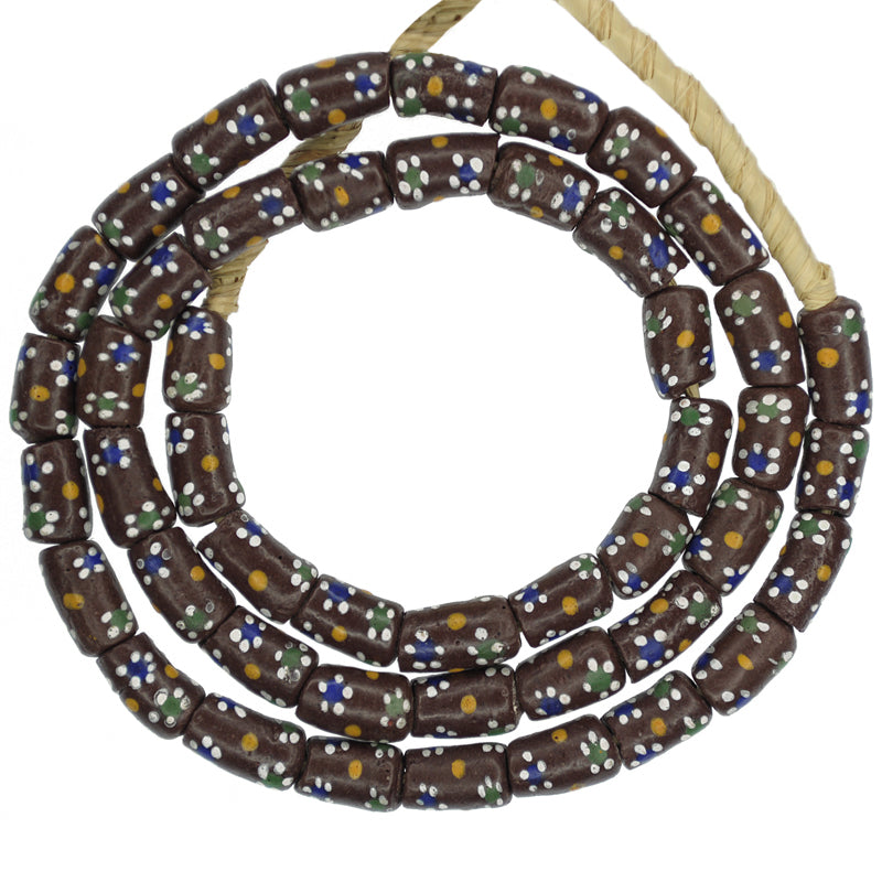 Elegant African Trade Beads - 9Mm Glass Beads From Ghana