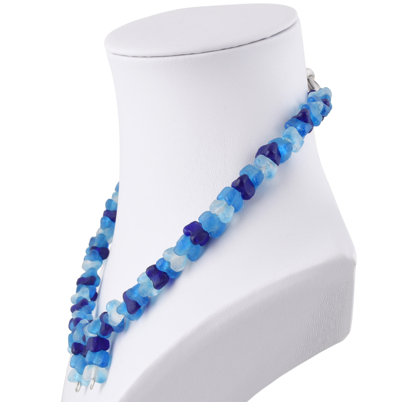 Ocean Breeze Glass Beaded Necklace – Handmade African Jewelry