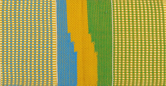 Authentic Ghanaian Kente Scarf: A Tapestry Of Tradition And Elegance - alternate view