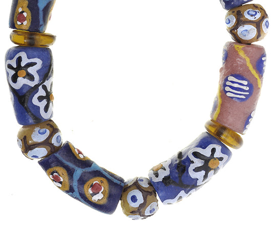 African Beaded Bracelet - Handmade Krobo Glass Beads Jewelry - alternate view
