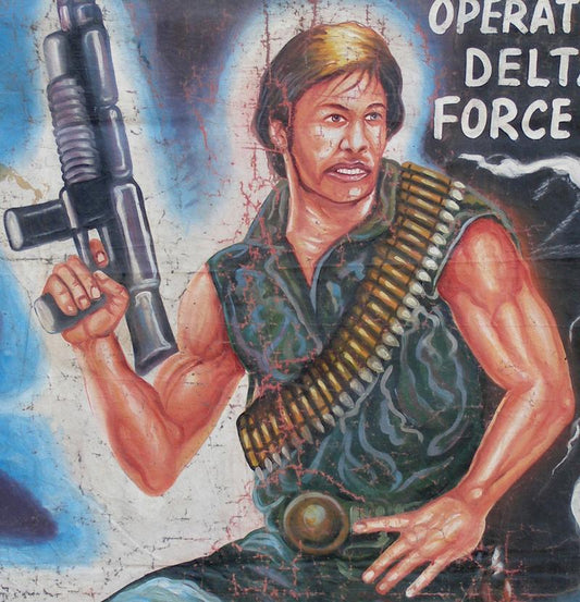 Operation Delta Force 8 Movie Poster - Hand Painted In Ghana | Unique African Art - alternate view