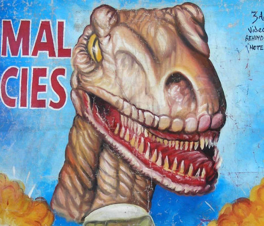 Unique Hand-Painted 'Primal Species' Movie Poster By Ghanaian Artist - alternate view