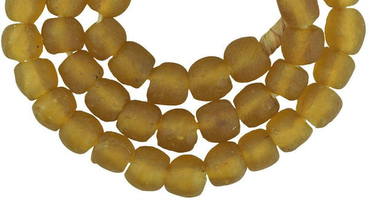 Authentic African Trade Beads - Translucent Krobo Glass Beads - alternate view
