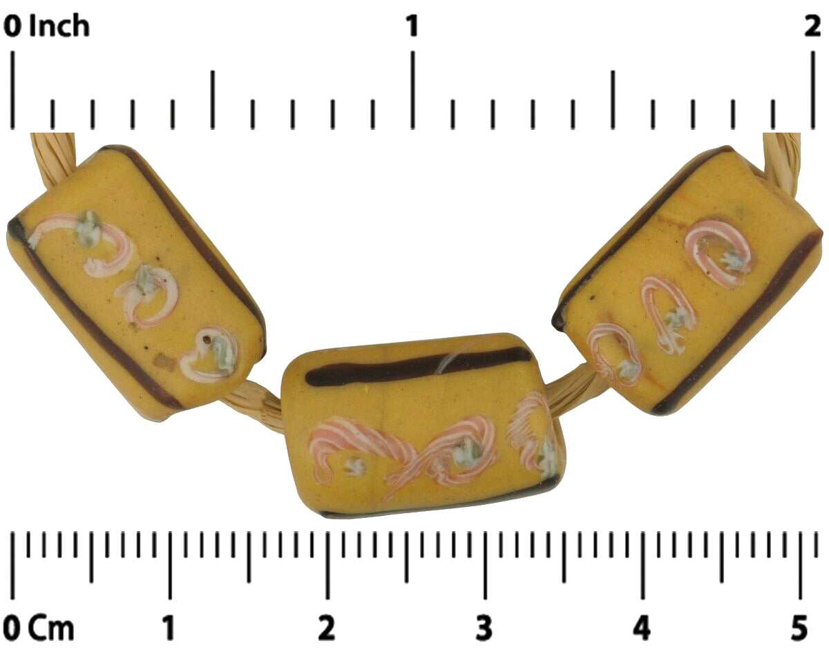 Antique Fancy Venetian Lampwork Beads - African Trade Beads - alternate view
