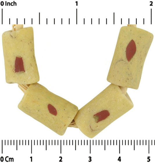 Authentic Old Akoso Powder Glass Beads Antique African Trade Ethnic Jewelry - alternate view