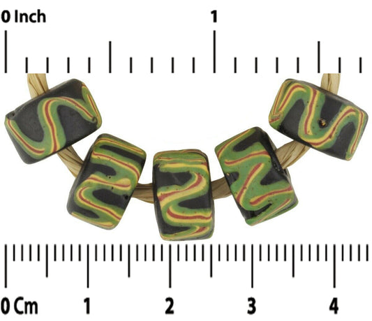 Antique Fancy Disk Venetian Lampwork Trade Beads - Rare African Glass - alternate view