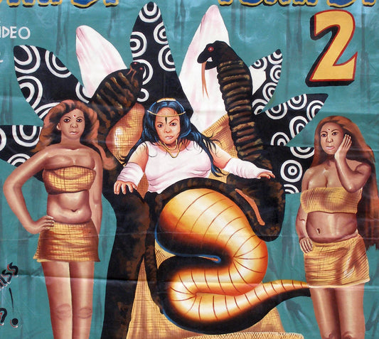 Hand-Painted Tumi Bi Sen Tumi Bi 2 Movie Poster - Ghanaian Art - alternate view