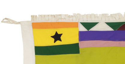 Authentic Fante Asafo Flag – 66½″ × 44″ Ghanaian Frankaa Heritage