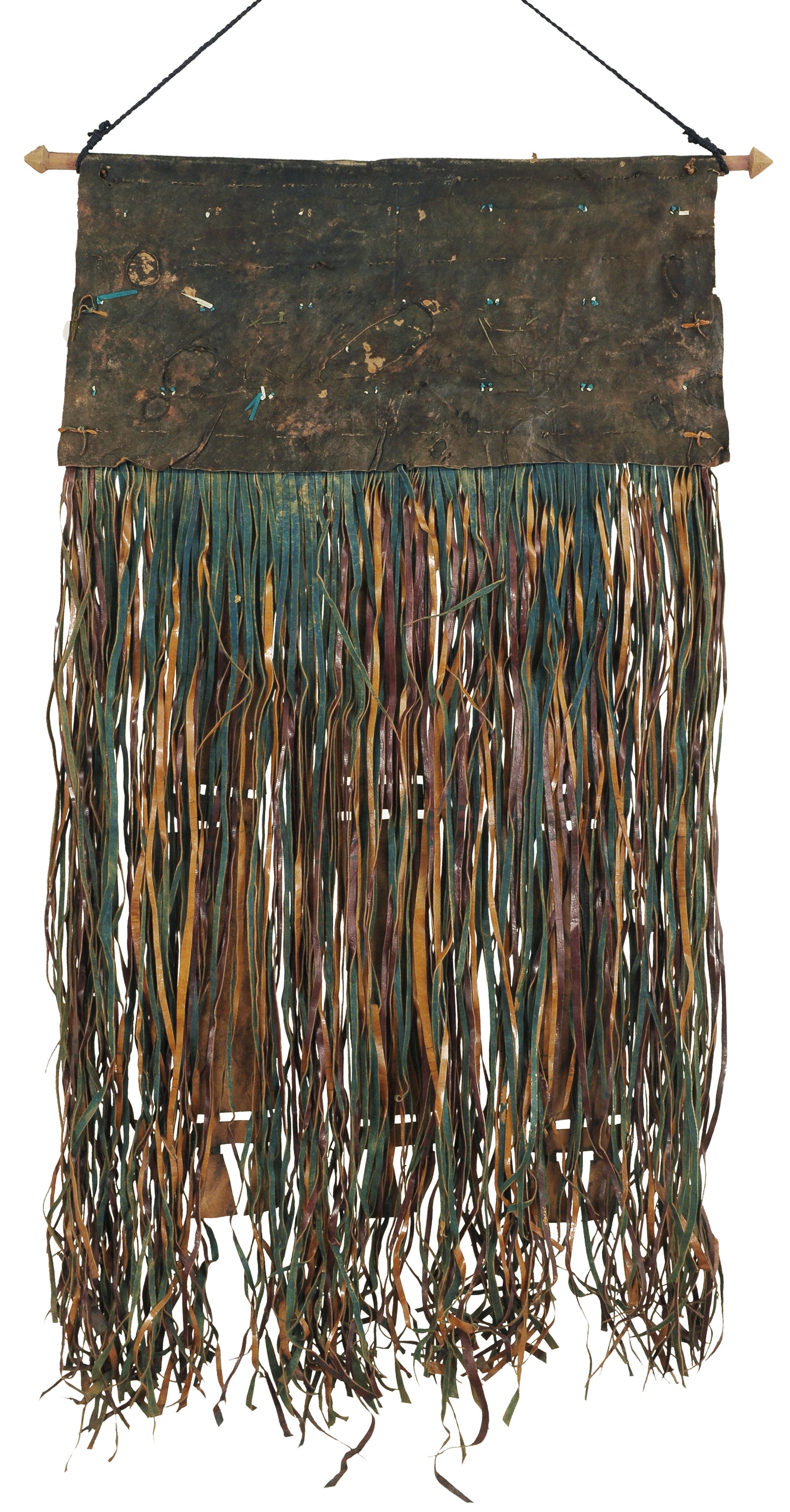 Authentic Old Tuareg Leather Panel – Sahara Nomad Ethnic Artistry