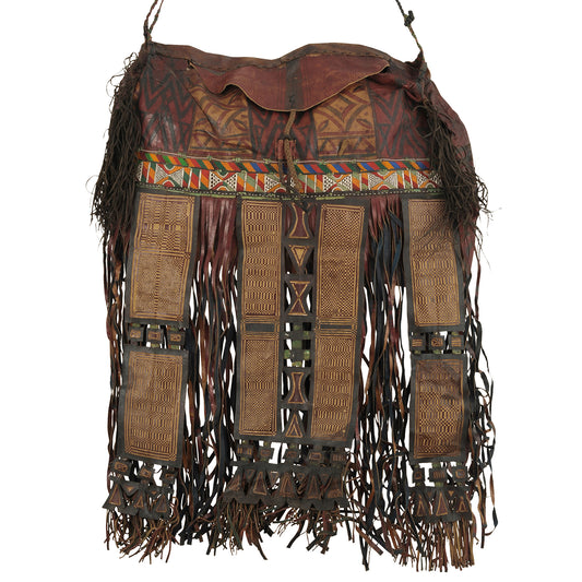 Genuine Old Tuareg Leather Bag – Ethnic Nomad Sahara Accent