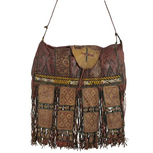 Classic Tuareg Leather Bag – Sahara Nomad Ethnic Style