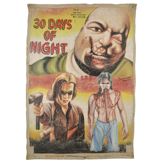 Unique Ghanaian Hand Painted Movie Poster - 30 Days Of Night - horror scene artwork