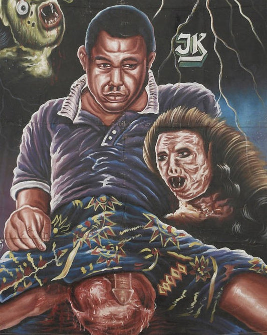 Crucify Movie Poster - Hand-Painted African Art From Ghana - alternate view