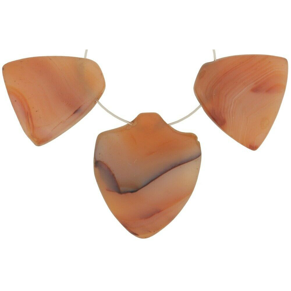 Antique Carnelian & Agate Triangular & Heart Beads – Cambay Trade Set