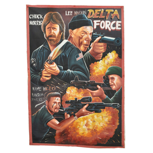 Unique Delta Force Movie Poster | Hand Painted In Ghana