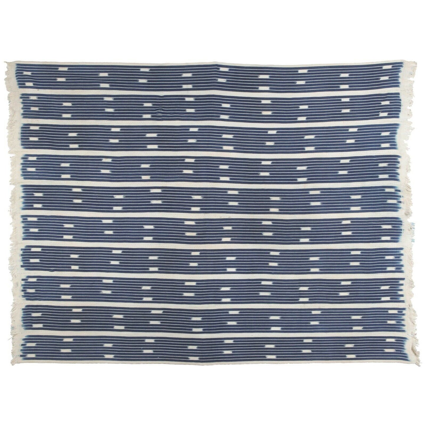 Handwoven Baule Cloth Woman Size – Vintage Ivory Coast Textile