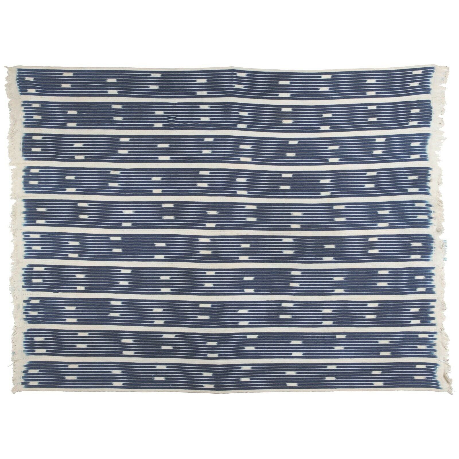 Handwoven Baule Cloth Woman Size – Vintage Ivory Coast Textile