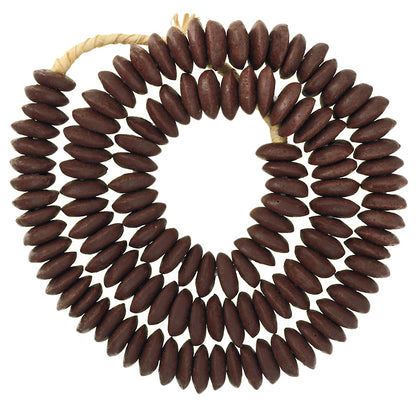 Handmade African Krobo Glass Disk Beads - Recycled Glass From Ghana