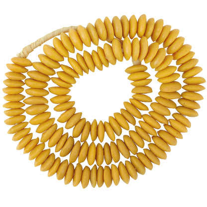 African Trade Beads - Fancy Recycled Glass Venetian Disk Imitation