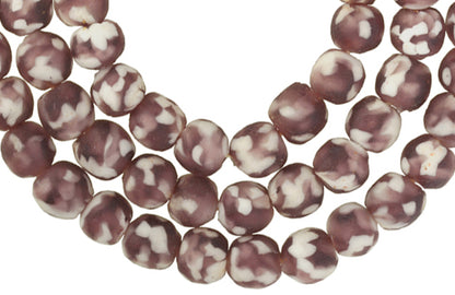 New African Trade Beads - 10Mm Recycled Glass Krobo Beads - alternate view
