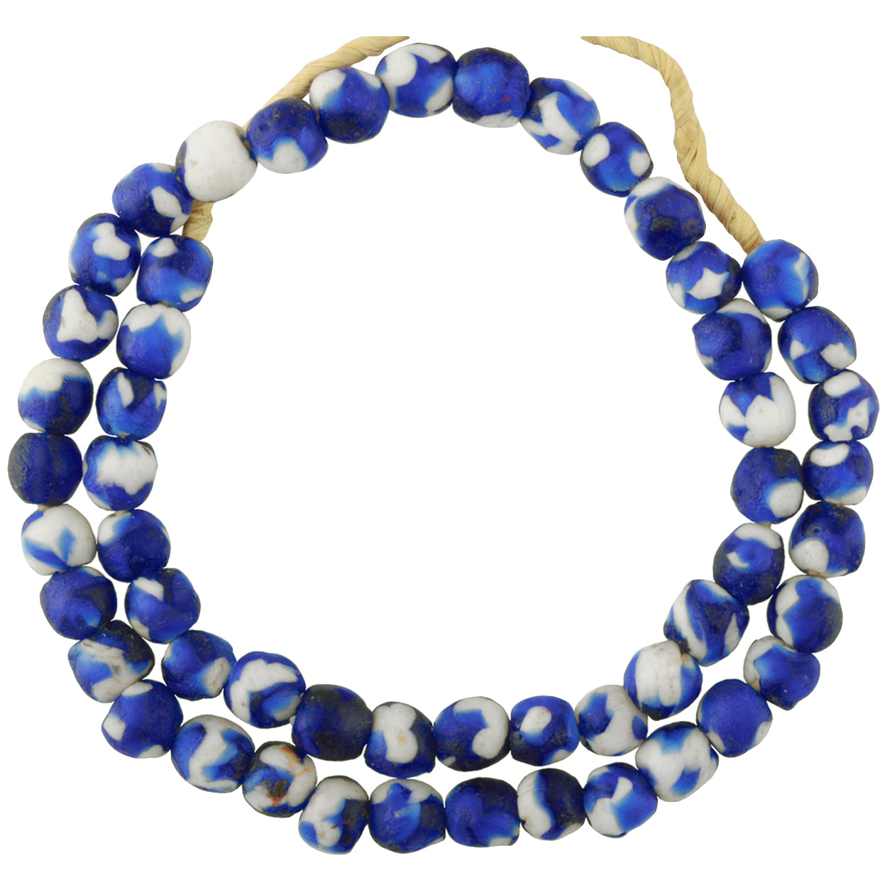 New African Trade Beads: Recycled Ghana Glass Beads 11-12 Mm