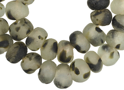 X-Large Multicolored Krobo Glass Beads - African Trade Beads 22" - alternate view