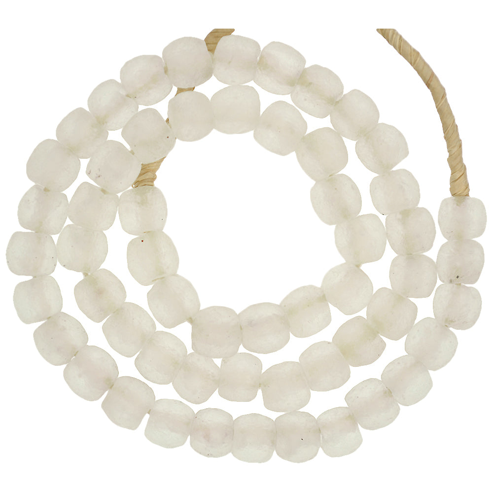 Translucent Krobo Glass Beads 13-14Mm - Authentic African Trade Beads