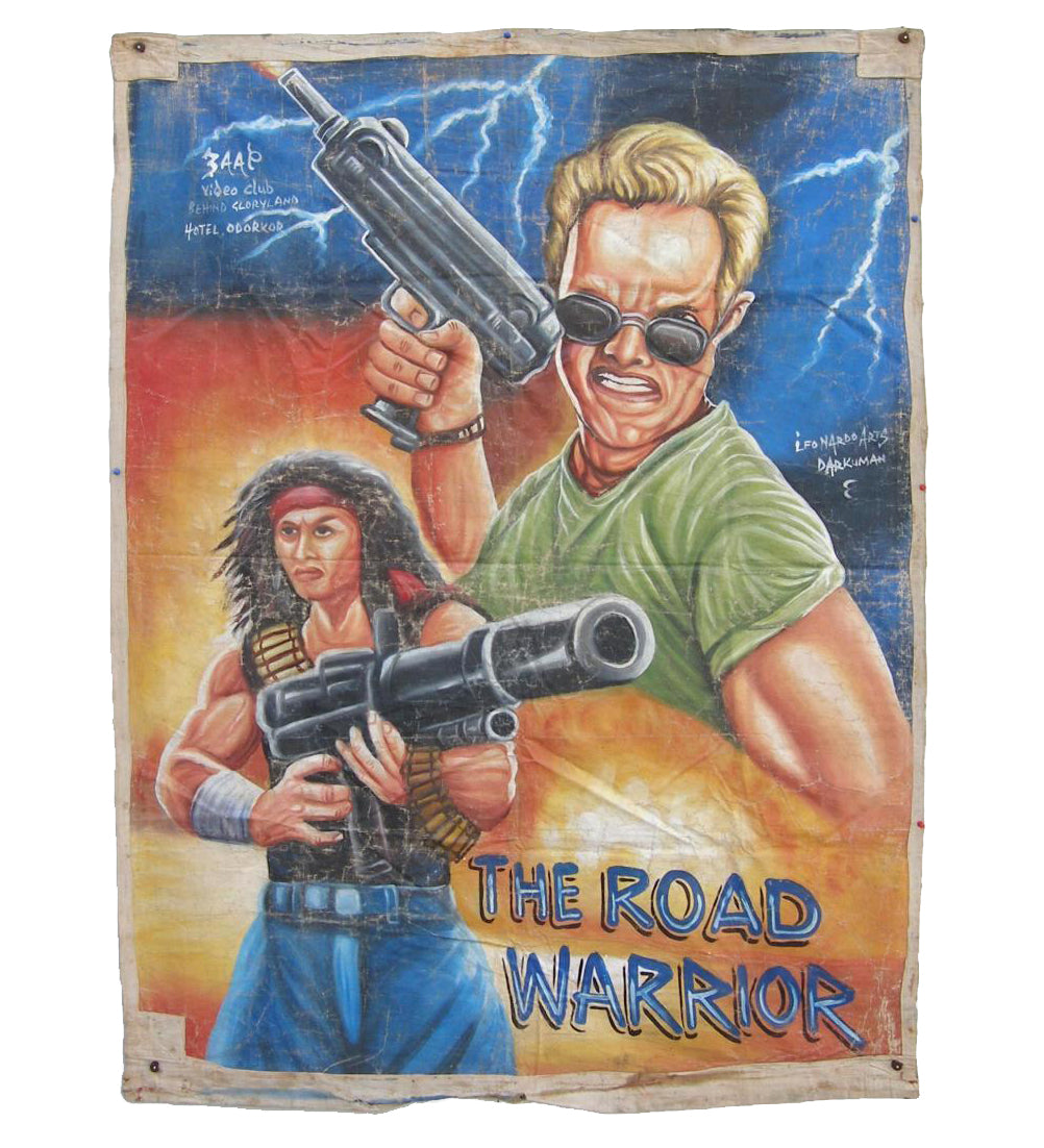 Mad Max 2 The Road Warrior Movie Poster - Hand Painted In Ghana