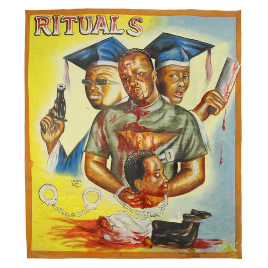 Rituals African Movie Poster - Ghana Hand-Painted Art