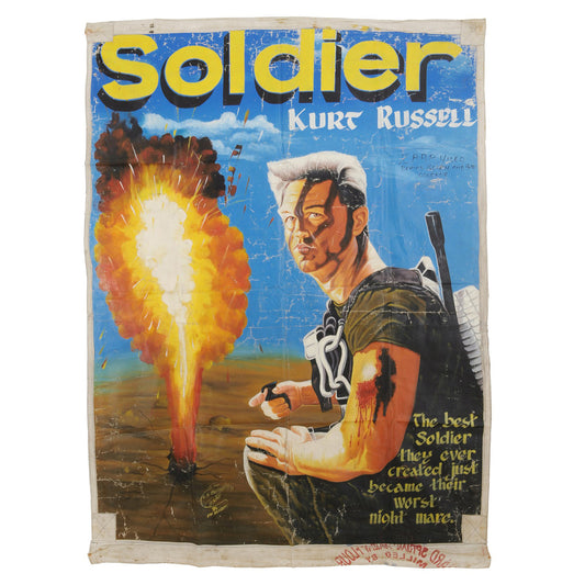 Unique Soldier Movie Poster - Hand Painted In Ghana Kurt Russell