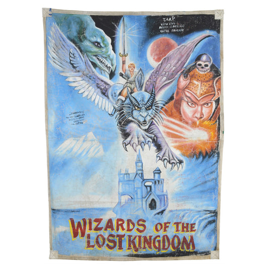 Wizards Of The Lost Kingdom Movie Poster - Hand Painted In Ghana