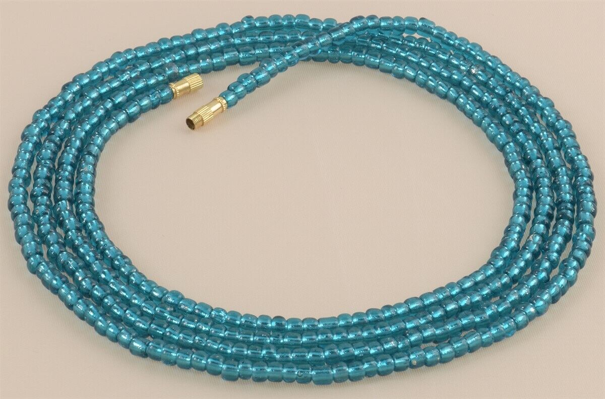 Waist Beads African Belly Chain Body Handmade Glass Jewelry Weight Control Ghana - close-up