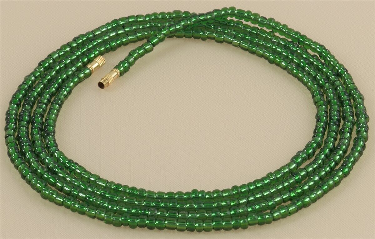 Handmade Waist Beads African Belly Chain Body Weight Control Jewelry Ghana - close-up