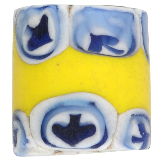 Rare Antique Venetian Millefiori Ace Of Spades Trade Bead 13Mm
