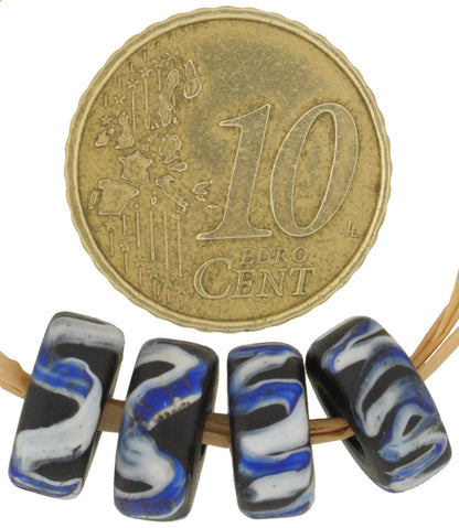 Rare Antique Venetian Fancy Wound Glass African Trade Beads 10-11Mm - alternate view