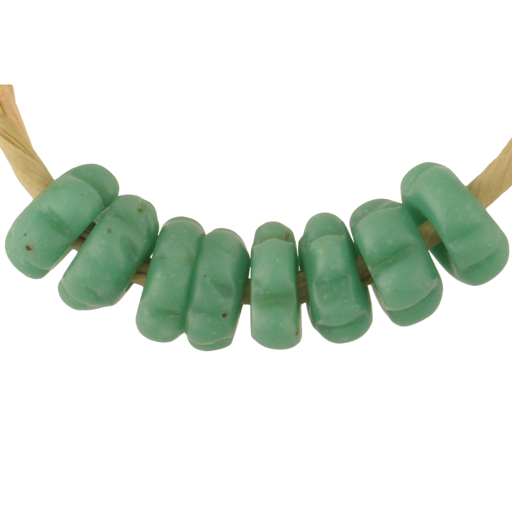 Rare Antique Fancy Venetian Lampwork Beads, 7Mm, African Trade Disks