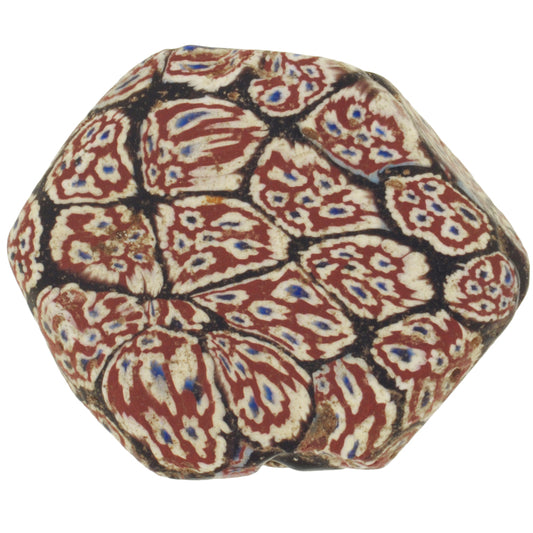 Antique Large Tabular Millefiori Venetian Mosaic Trade Bead