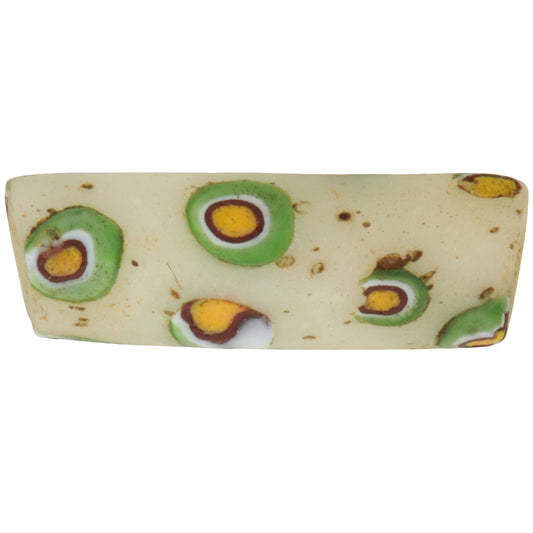 Rare Antique Large Millefiori Venetian Mosaic African Trade Bead, 31Mm