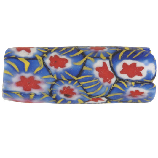 Antique Large Millefiori Venetian Mosaic Glass Trade Bead 32X12Mm