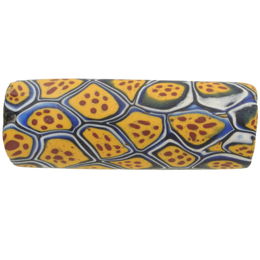Rare Large Antique Millefiori Venetian Mosaic Glass Trade Bead | African Trade