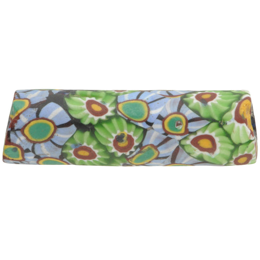 Rare Antique Venetian Millefiori Mosaic Glass Trade Bead, 37Mm, African Trade